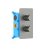 Aquatek AQ1392BGM AQ1392BGM ЕВРОПА термостатический смеситель для ванны 2 режима (внешняя и скрытая часть), шлиф. черный хром