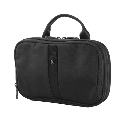 Несессер Victorinox Slimline Toiletry Kit, 2 отделения, черный, 25x6x15 см, 2 л