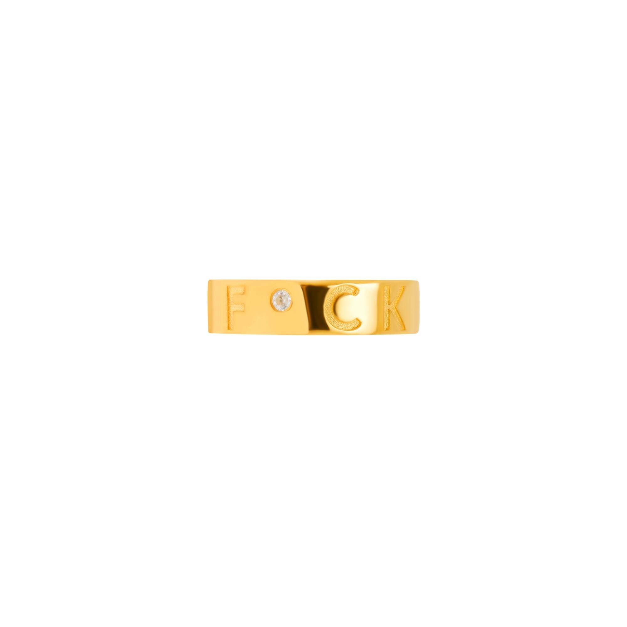 VIVA LA VIKA Кольцо Reminder Ring – F*CK Gold viva la vika кольцо reminder ring – f ck rose gold