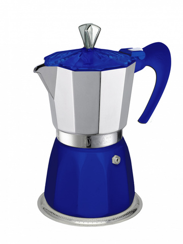 Кофеварка гейзерная G.A.T. GEMMA 104206 blue 300ml индукция, алюминий