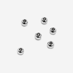 Бусина-разделитель 4мм, сталь без покрытия