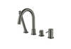 Aquatek AQ1348BGM AQ1348BGM ЕВРОПА смеситель на борт ванны на 4 отв., шлиф. черный хром
