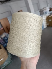 Хлопок 100% с люрексом - бледный шалфей - 500гр - 100гр/500м