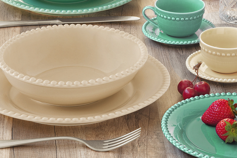 Салатник 20см Easy Life Tiffany бежевый