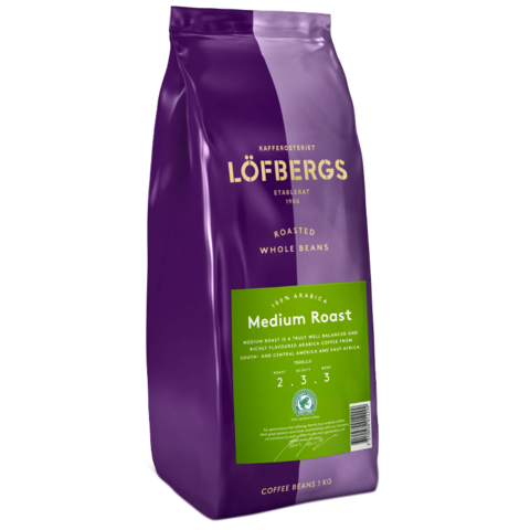 Кофе в зёрнах   Lofbergs Medium Roast