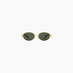 CELINE sunglasses Triomphe Metal GOLD / GREEN