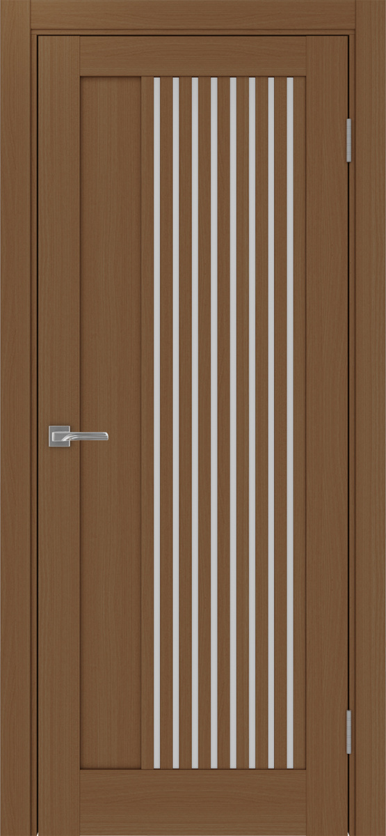 Дверь межкомнатная Оптима Порте Турин 544.12, цвет орех, экошпон, стекло мателюкс