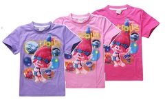 Тролли футболка детская Розочка и друзья — Trolls T-shirt