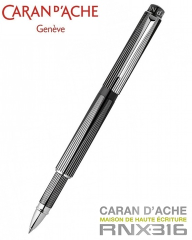Ручка роллер Caran d’Ache RNX.316 PVD Black Version (4570.080)