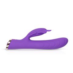 Фиолетовый вибратор-кролик The Princess Butterfly Vibrator - 20,5 см. - 
