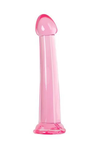 Розовый нереалистичный фаллоимитатор Jelly Dildo L - 20 см. - Toyfa Basic 882027-3