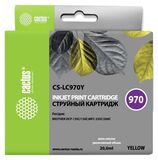 Картридж струйный Cactus CS-LC970Y желтый (20мл) для Brother MFC-260c, 235c, DCP-150c, 135c