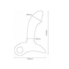 Массажер простаты Nexus Sparta с поглаживающими движениями, черный