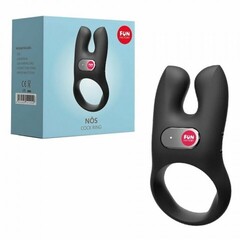 Эрекционное кольцо с вибрацией Nōs от Fun Factory (черное)