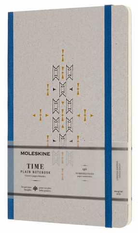 Блокнот Moleskine Time notebooks LE, цвет синий, без разлиновки