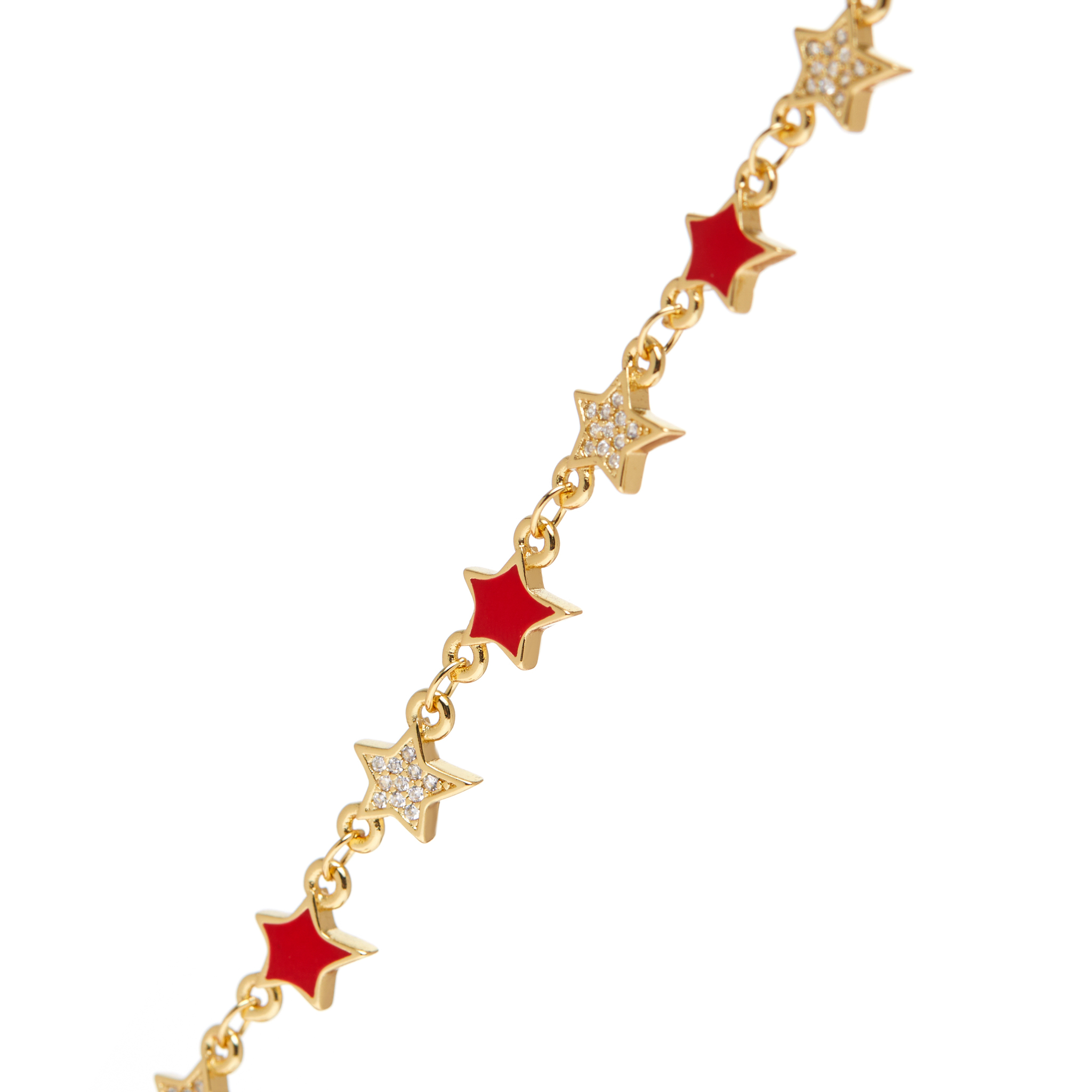 Колье Red Enamel Star Necklace