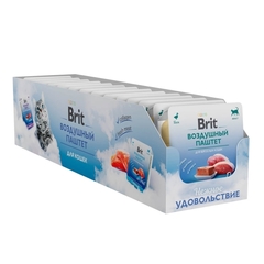 Воздушный паштет Brit для собак мелких пород, с уткой, 14 x 100 г