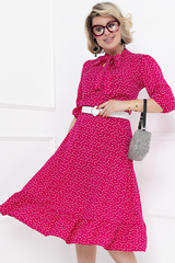 ПЛАТЬЕ ВОЛЬТЕРНО (ФУКСИЯ) Bellovera (Акция)