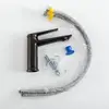 Cezares LINER-LS-GM-W0 LINER-LS-GM-W0 Смеситель для раковины однорычажный, без донного клапана, исполнение оружейная сталь