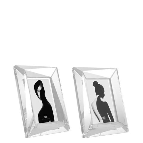 Фоторамка Frame Obliquity S crystal glass set of 2