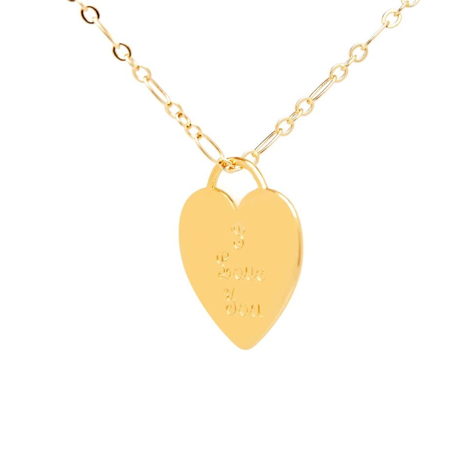 HOLLY JUNE Колье Gold I Love You Necklace