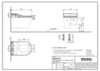 TOTO RP CW542ERY  Унитаз подвесной безободковый 380x580x335 мм, без сиденья (подходят: TCF894CG, TCF801CG, TCF895CG, TCF802C2G), цвет: белый