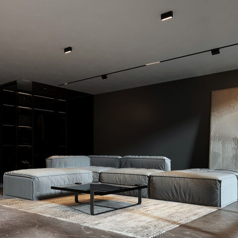 Накладной светодиодный светильник Elektrostandard Block 10W 3000K 25109/LED черный