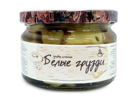 Грузди белые "Лесная Былина", 250г