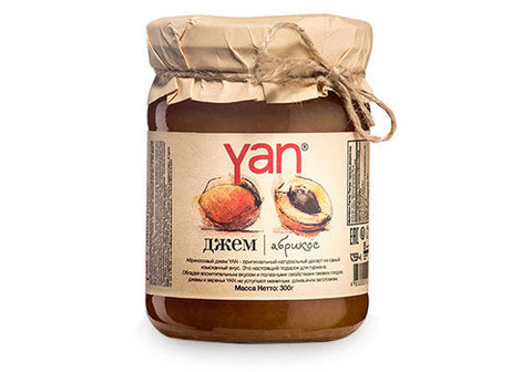 Джем абрикосовый YAN, 300г