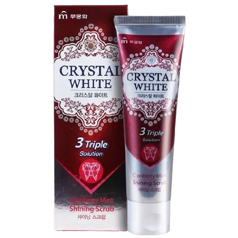 Зубная паста с ароматом клюквы и мята Mukunghwa Crystal White, 110 гр