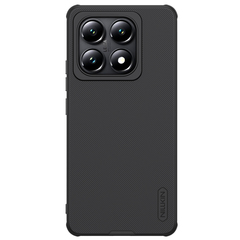 Усиленный чехол черного цвета от Nillkin для Xiaomi 14T Pro, серия Super Frosted Shield Pro