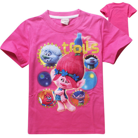 Тролли футболка детская Розочка и друзья — Trolls T-shirt