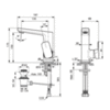 Смеситель для раковины однорычажный с донным клапаном Ideal Standard Tonic II A6332AA
