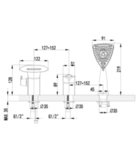 Смеситель для ванны на 3 отверстия LEMARK MARS LM3545C