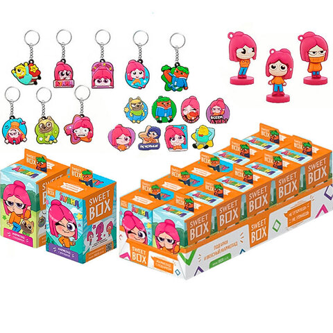 ЛУАНА SWEET BOX Мармелад с подарком/игрушкой в коробочке 1кор*12бл*10шт, 10гр