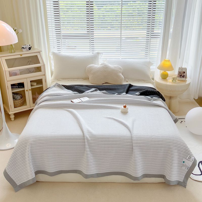 ZEPHYR HOME Плед-покрывало 200х230 трикотаж Серый зигзаг