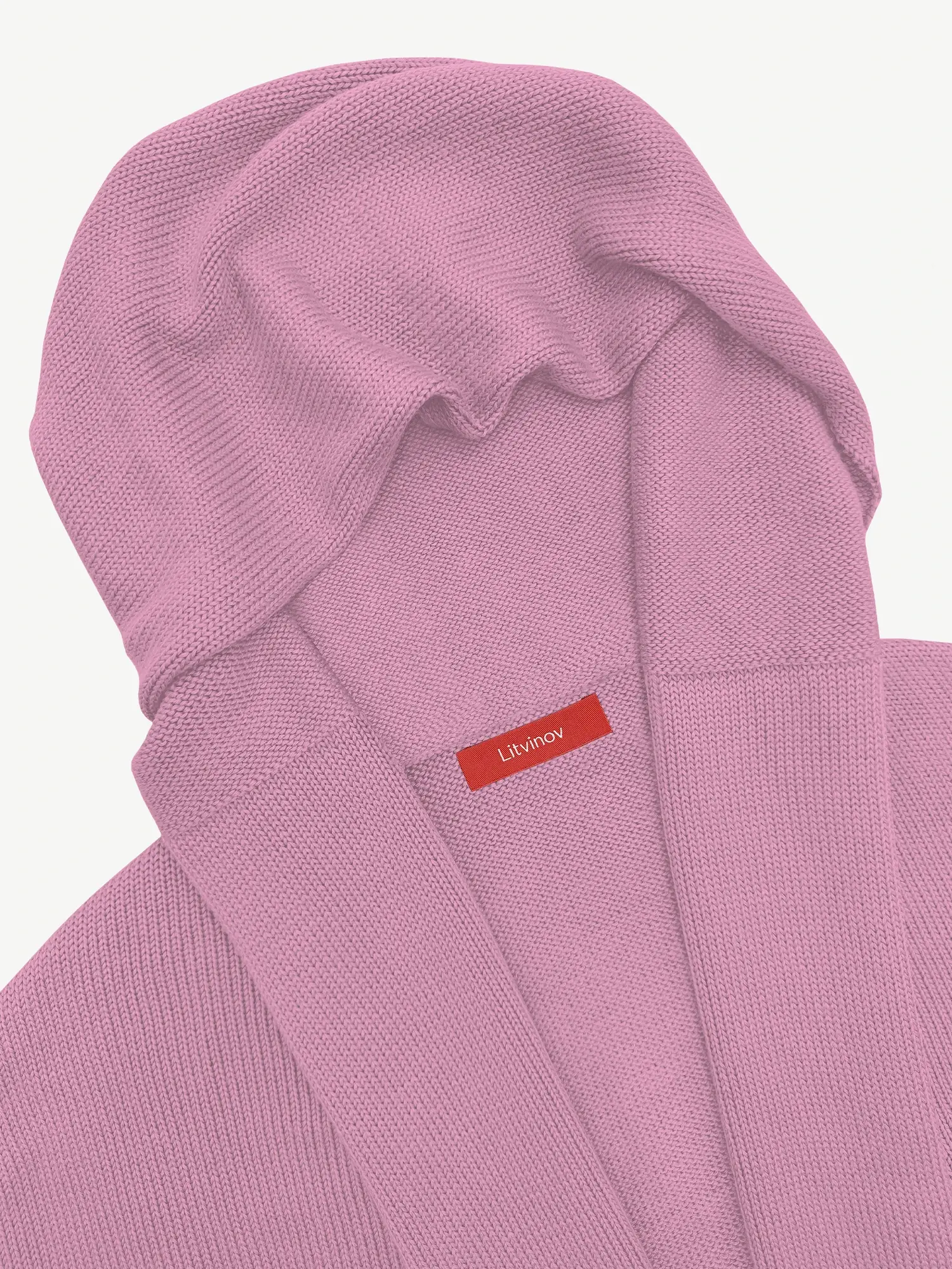 Кардиган с капюшоном из шелка