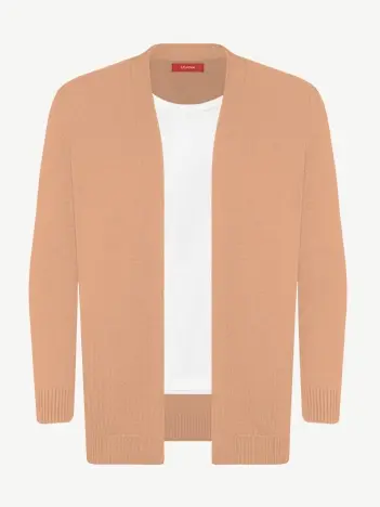 Кардиган с планкой из шелка