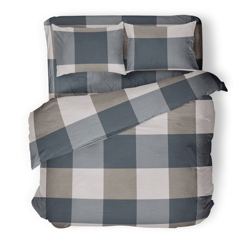 Комплект постельного белья евро-стандарт SQUARE, 100% хлопок