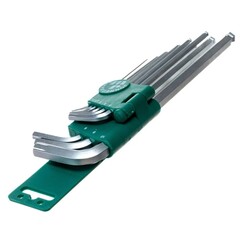 Jonnesway H23S109S Набор ключей торцевых шестигранных удлиненных с шаром для изношенного крепежа, 9 предметов 49338