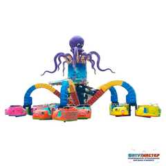 Ноги осьминога карусель «Морской танец» 16 кабинок, 32 места 15×15×5 м