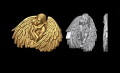 Силиконовый молд Мать-ангел