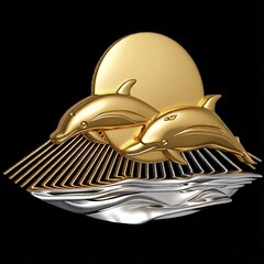 Силиконовый молд Дельфины- № 532