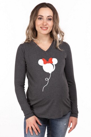 Лонгслив для беременных 18781 серый