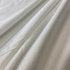 Ткань хлопок сатин белого  цвета 2028