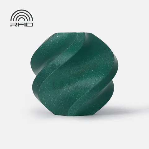 Пластик для 3D-печати Bambu Lab PLA Sparkle, 1.75 мм, 1 кг, альпийский зелёнь с блестками (Alpine Green Sparkle), на катушке, A08-G3-1.75-1000-SPL