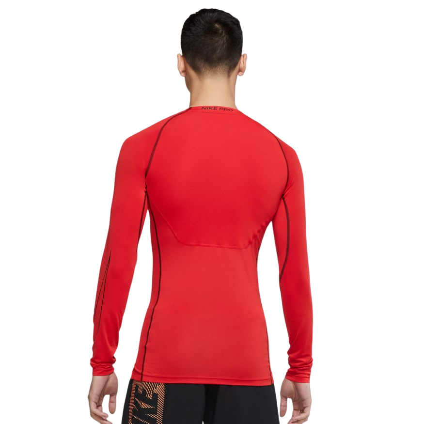 Термобелье Nike Pro Dri-Fit Tight Top LS M - university red/black/black –  купить за 4 788 руб