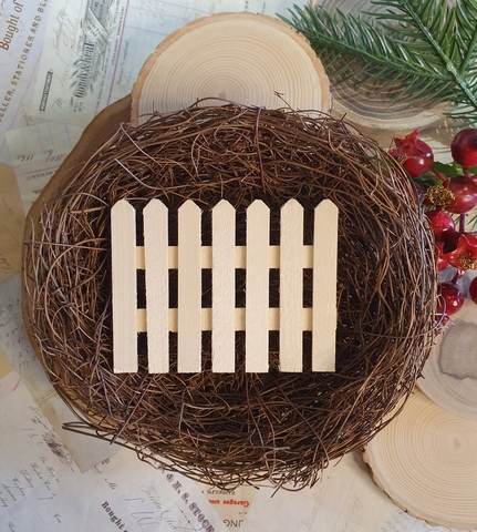 забор 9*6,5см ,фанера