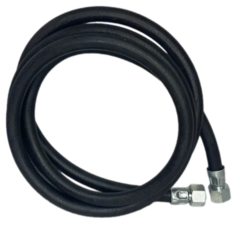 Шланг газовый 2,5 м КИТ резина 1/2" гайка-гайка, 9 мм (черный)
