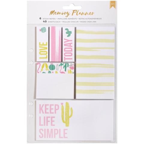 Блоки для записи на клеевой основе -American Crafts Memory Planner Sticky Note Pack- 240шт